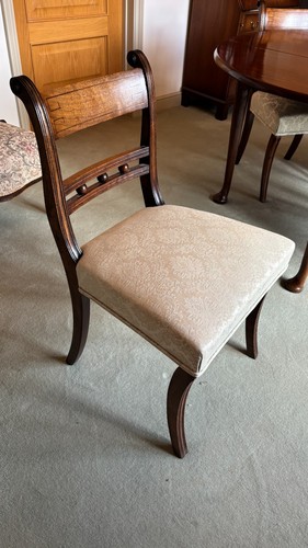 Antique set dining - 5, chairs