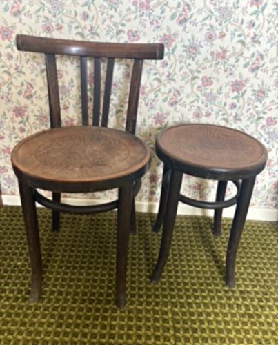 Vintage polish bentwood chair - polish,