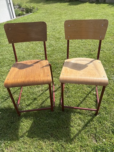 Vintage stacking chairs metal - vintage,