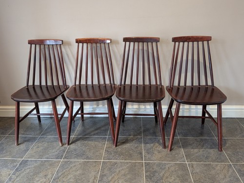 Vintage dining chair set - dining,