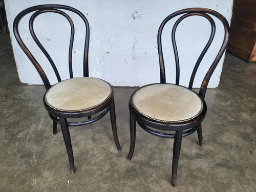 Pair two thonet bentwood - pair,