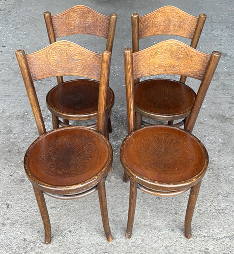 Set antique bentwood cafe - set,