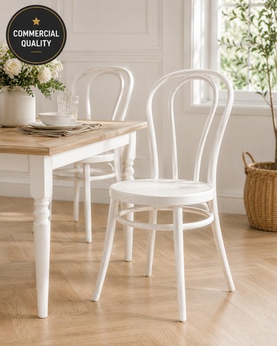 White bentwood bistro dining - white,