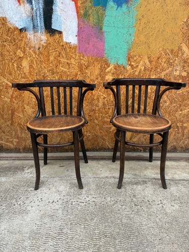 Wooden bentwood armed chairs - bentwood,