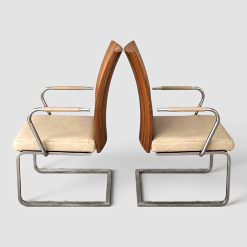 Pair modernist bentwood and - of,