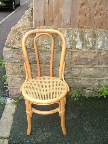 Vintage cane bamboo rattan - cane,