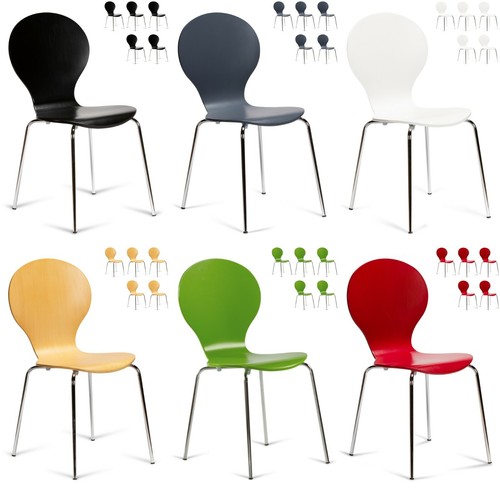 Stacking dining chairs - 6, x